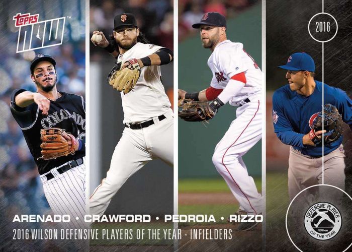 2016 Topps Now #OS-13 Arenado Crawford Pedroia Rizzo