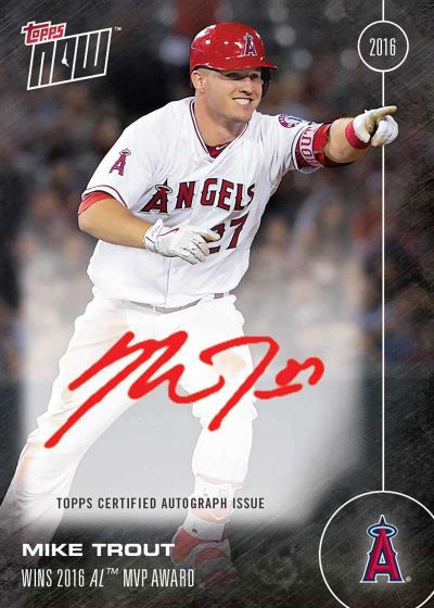 2016 Topps Now #OS-31B Mike Trout