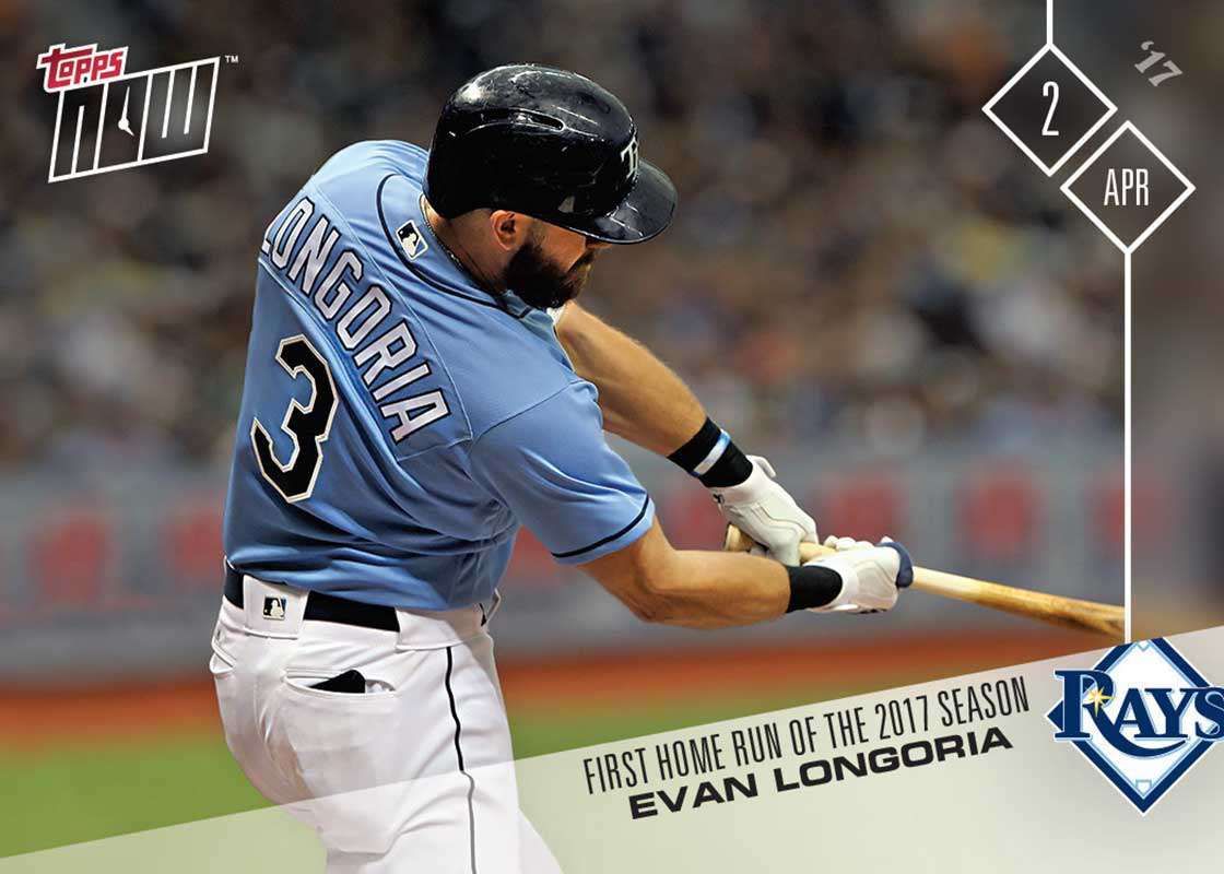 2017 Topps Now #1 Evan Longoria