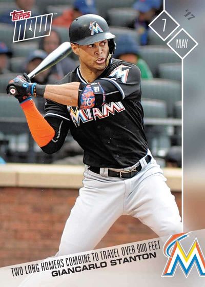 2017 Topps Now #118 Giancarlo Stanton