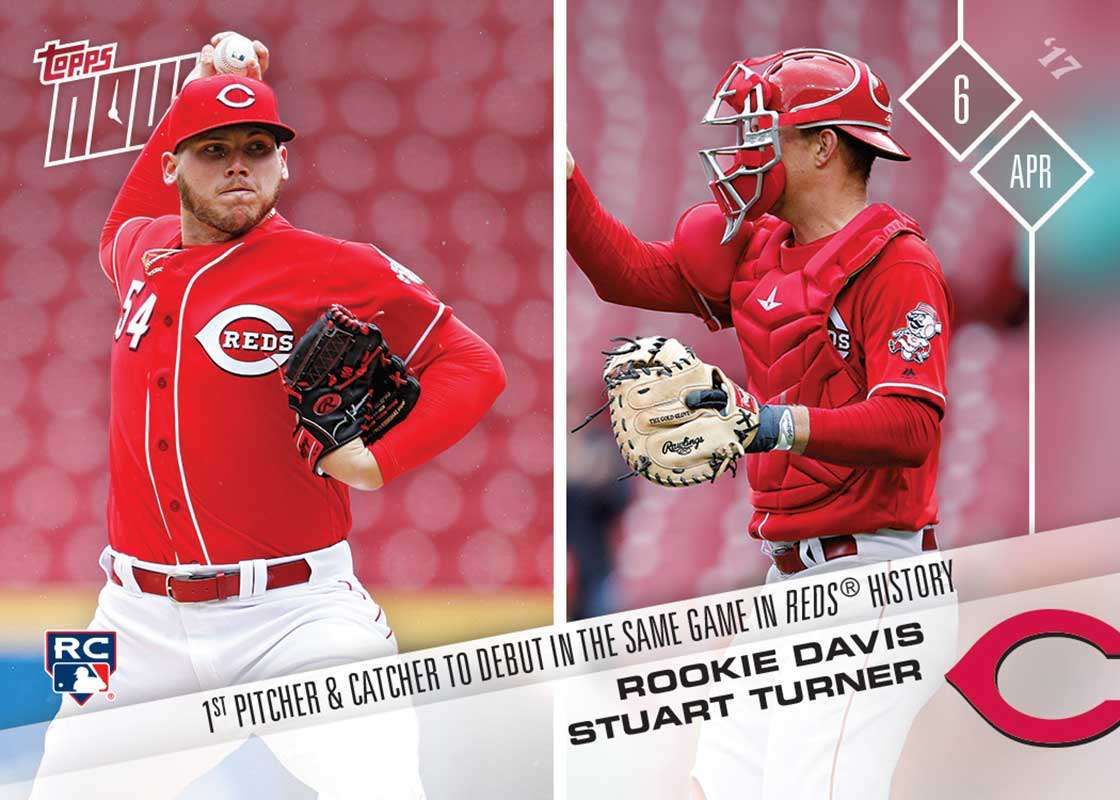 2017 Topps Now #16 Stuart Turner & Rookie Davis