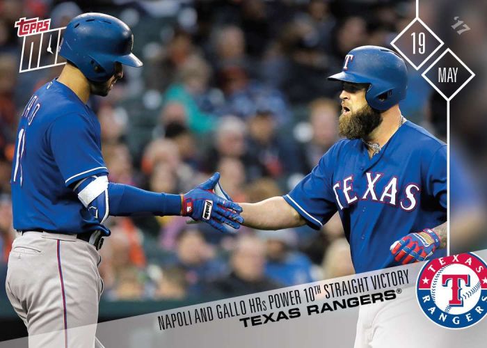 2017 Topps Now #163 Texas Rangers