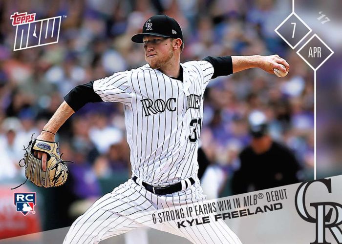 2017 Topps Now #18 Kyle Freeland