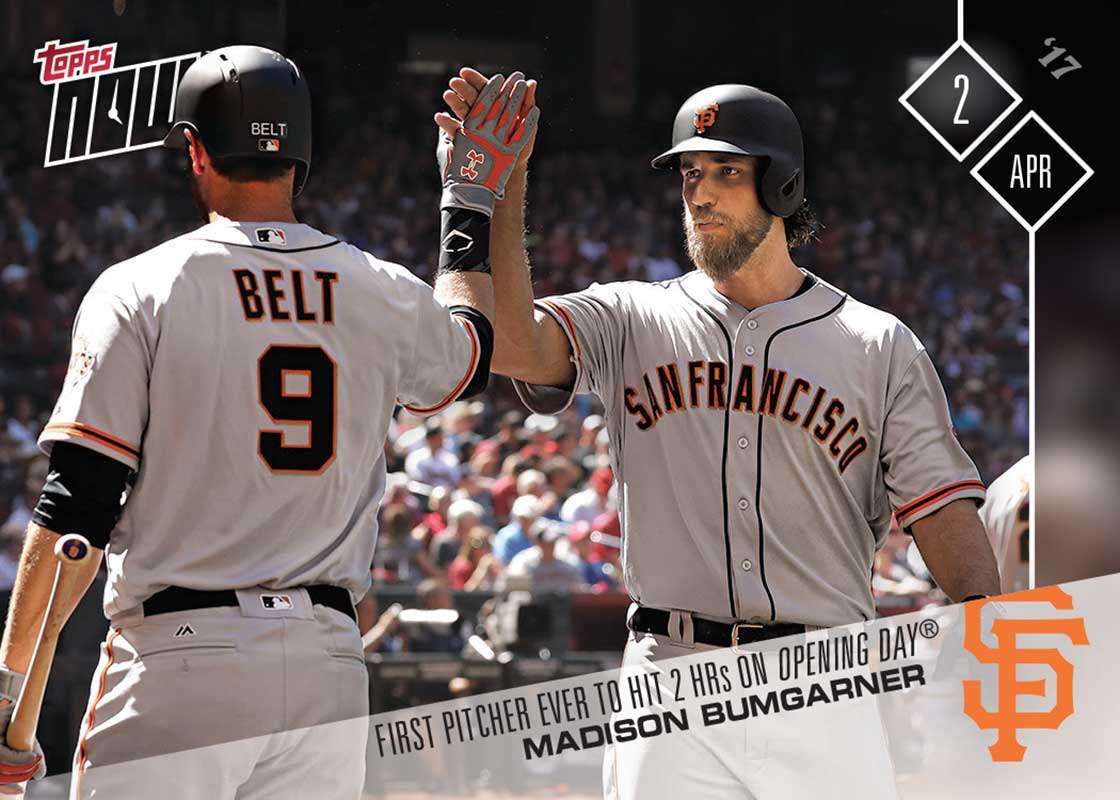 2017 Topps Now #2 Madison Bumgarner