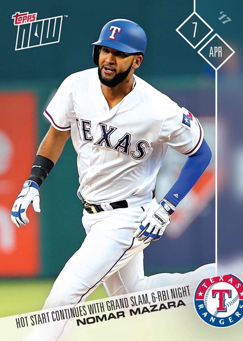 2017 Topps Now #21 Nomar Mazara