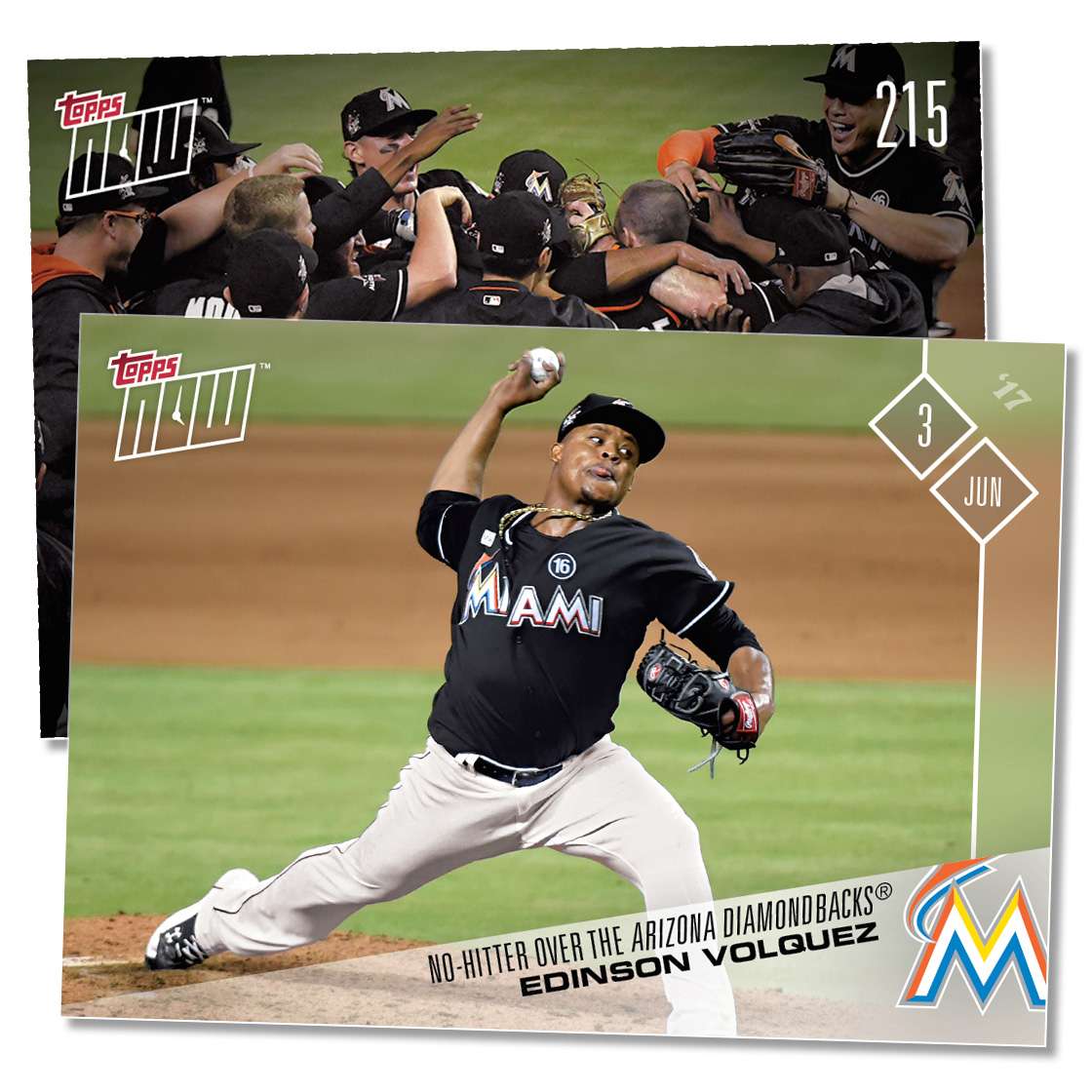 2017 Topps Now #215 Edinson Volquez