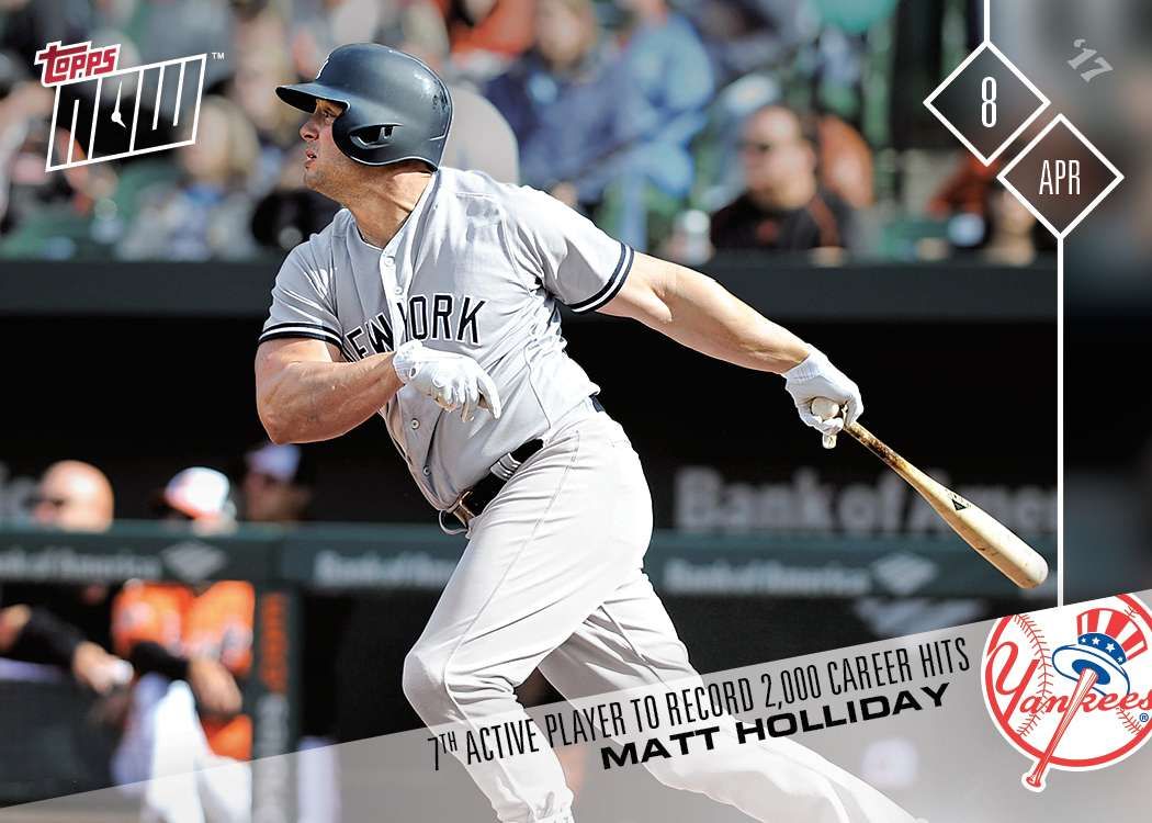 2017 Topps Now #22 Matt Holliday