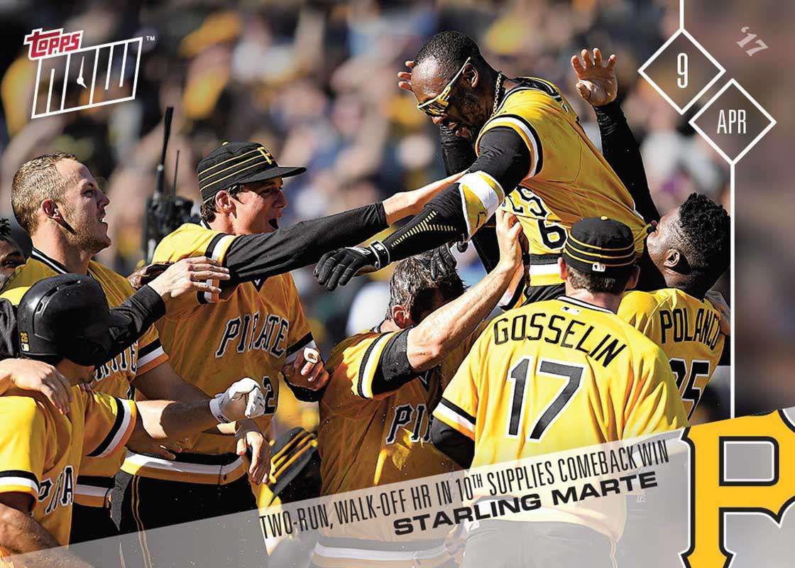 2017 Topps Now #27 Starling Marte