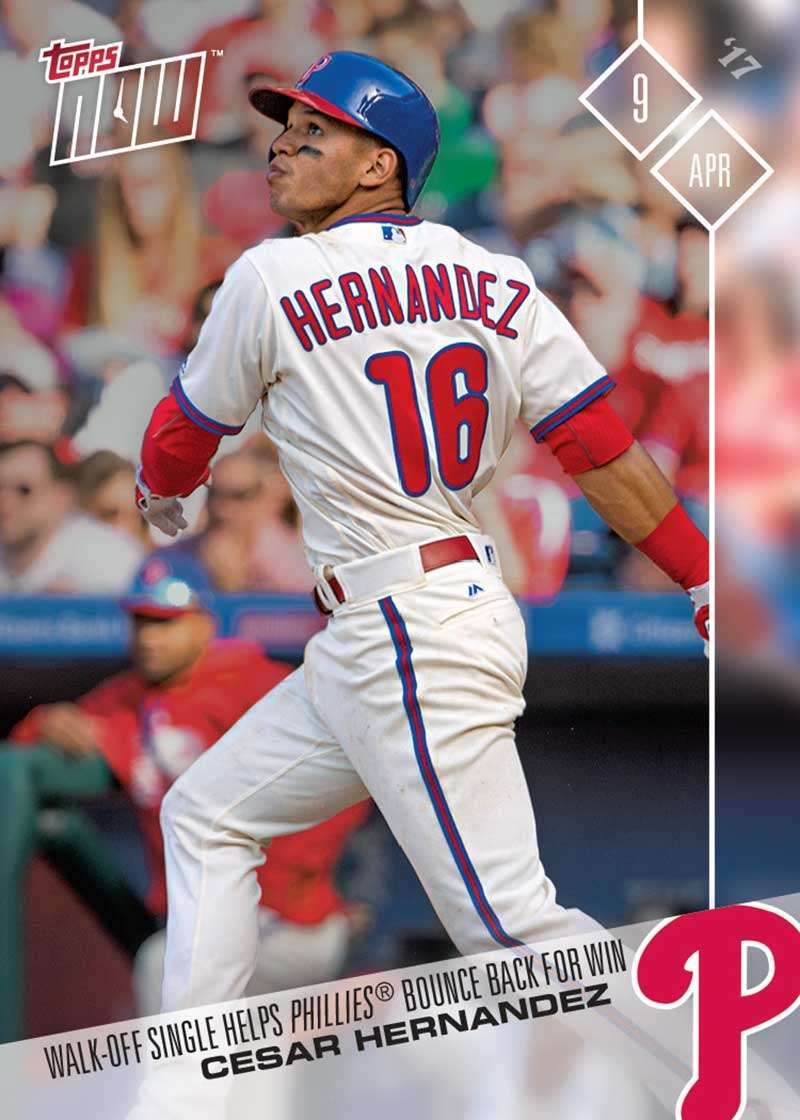 2017 Topps Now #28 Cesar Hernandez