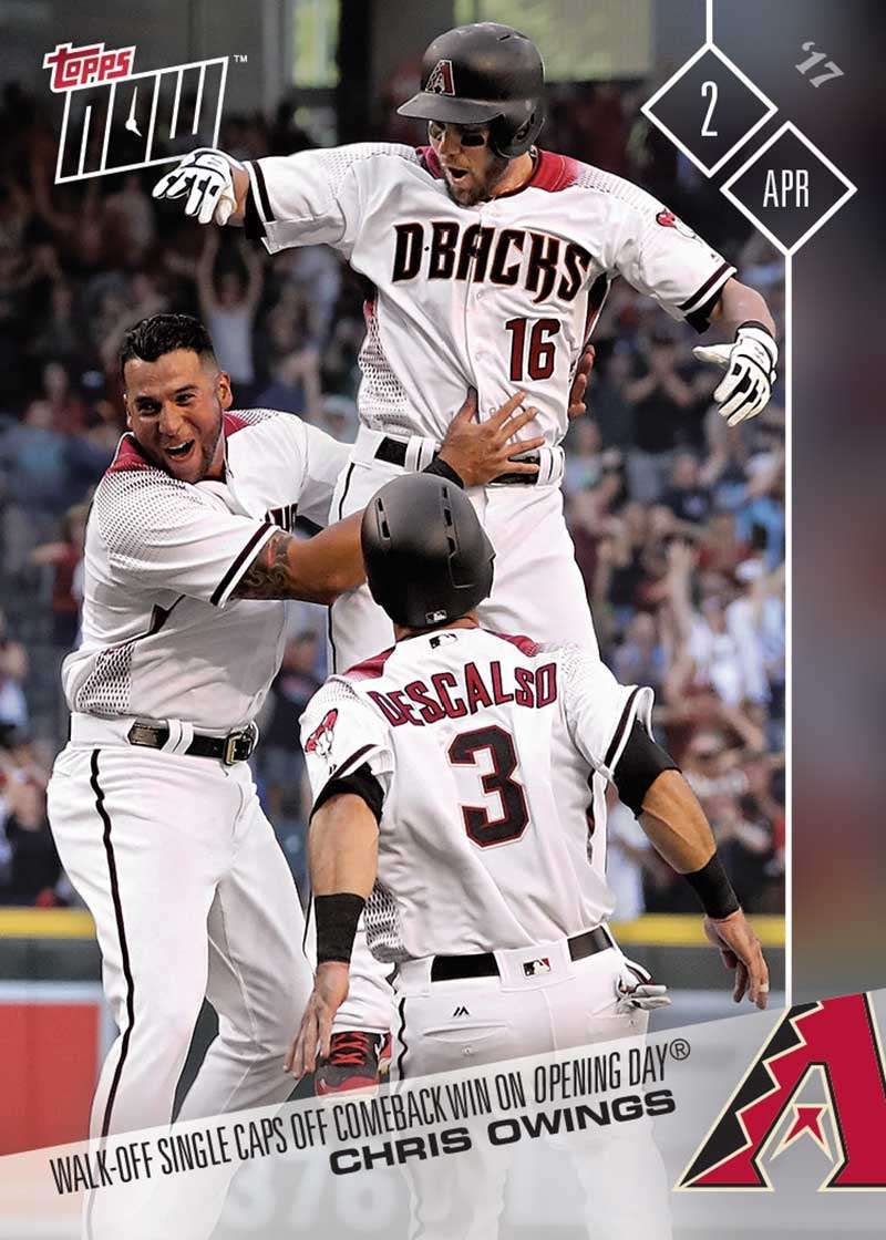 2017 Topps Now #3 Chris Owings