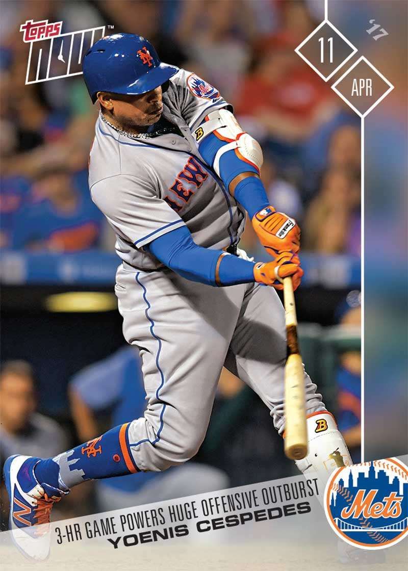2017 Topps Now #36 Yoenis Cespedes