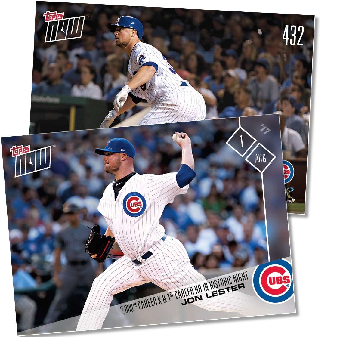 2017 Topps Now #432 Jon Lester