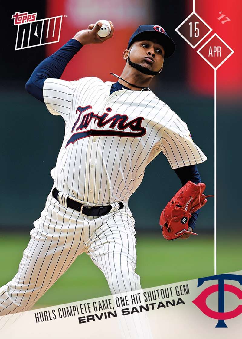 2017 Topps Now #49 Ervin Santana