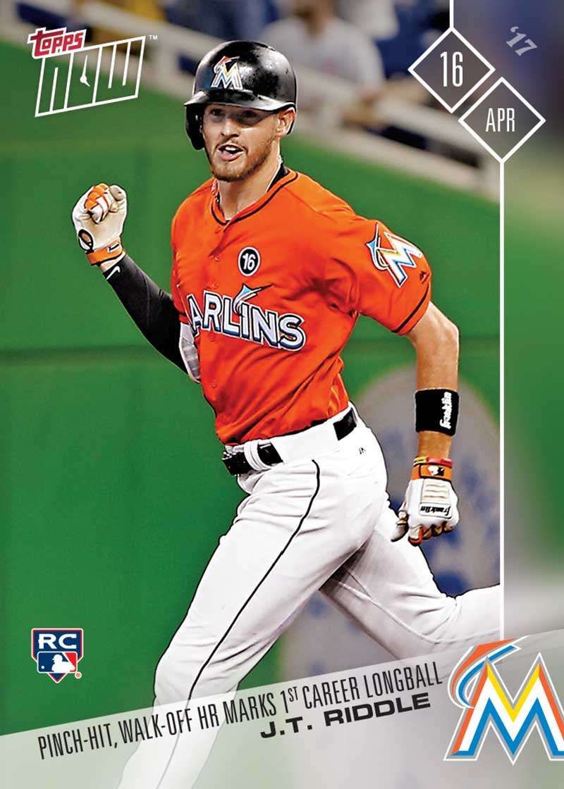2017 Topps Now #54 J.T. Riddle