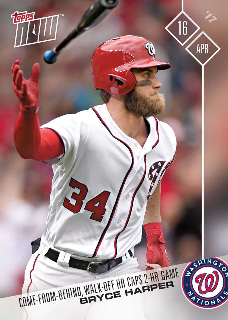 2017 Topps Now #55 Bryce Harper