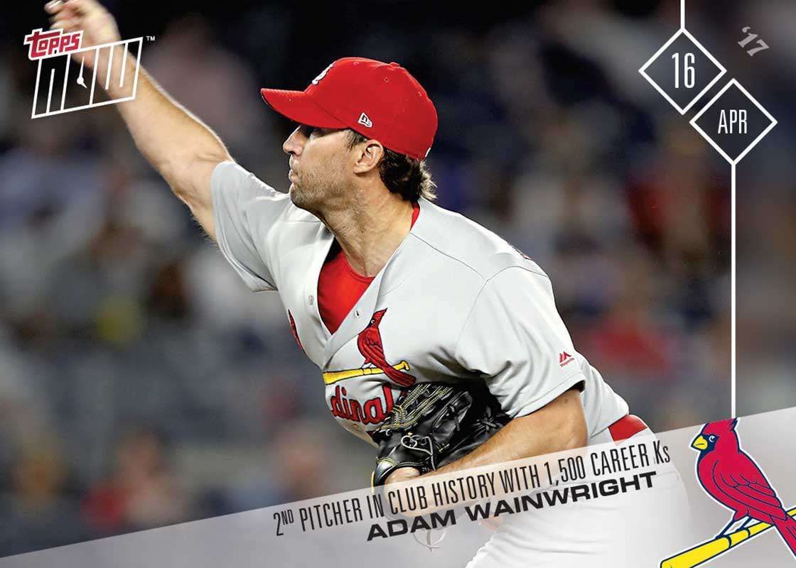 2017 Topps Now #58 Adam Wainwright