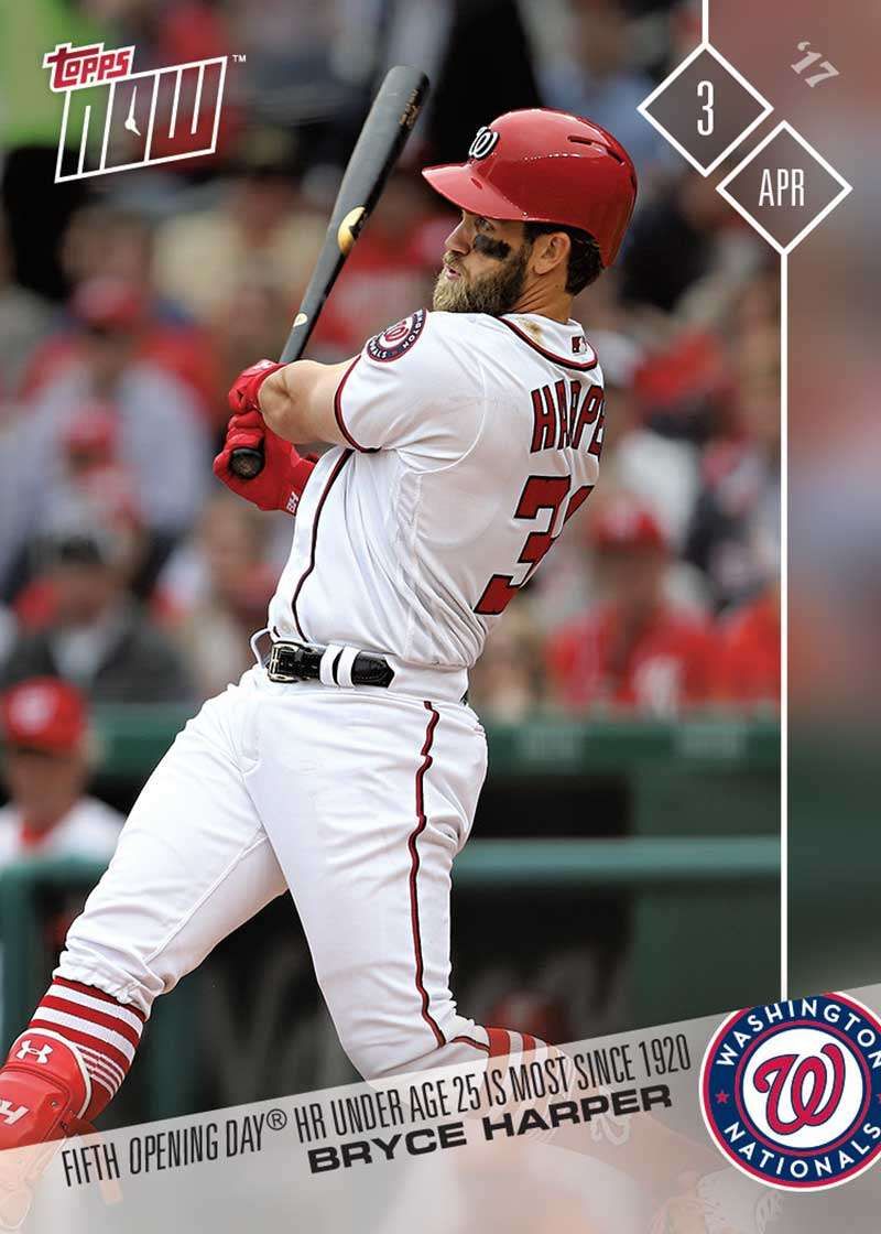 2017 Topps Now #6 Bryce Harper