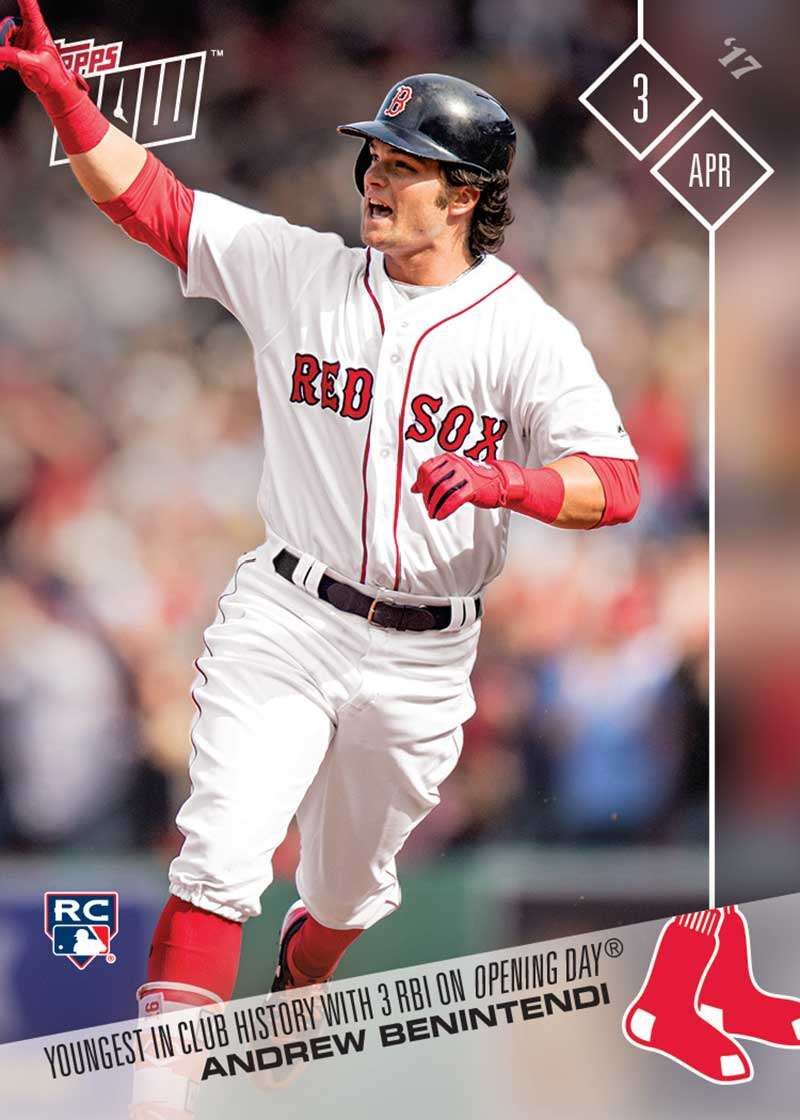 2017 Topps Now #7 Andrew Benintendi