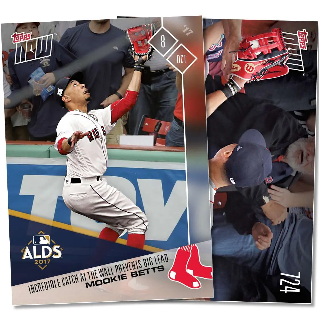 2017 Topps Now #724 Mookie Betts