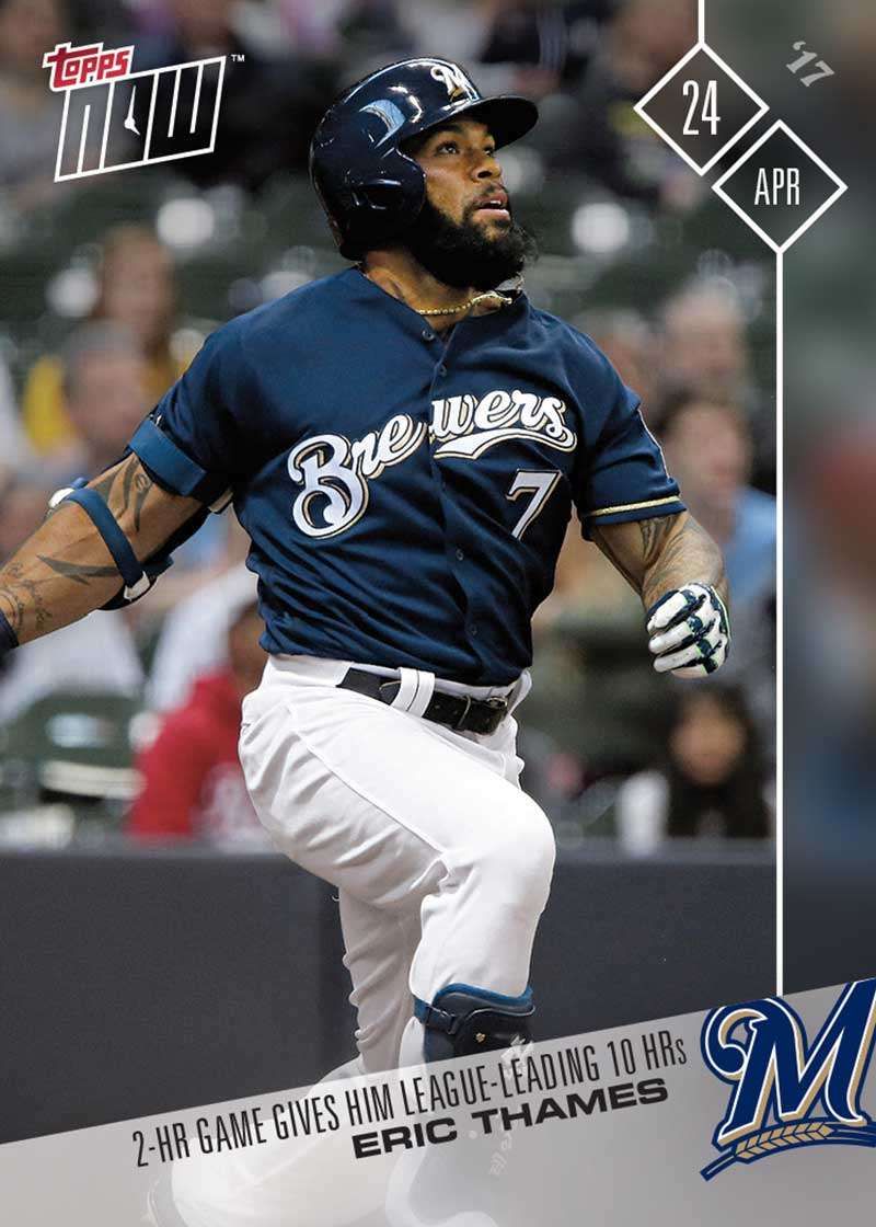2017 Topps Now #79 Eric Thames