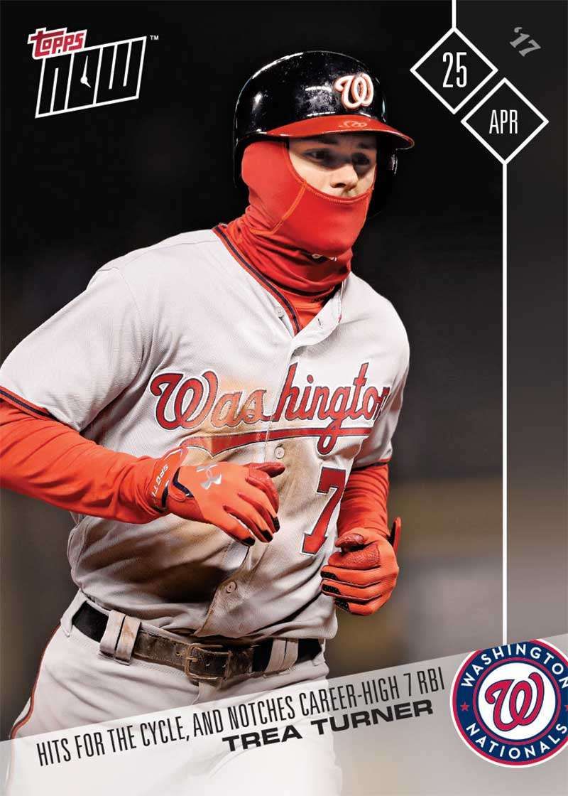 2017 Topps Now #83 Trea Turner