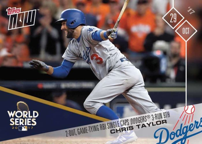 2017 Topps Now #850 Chris Taylor