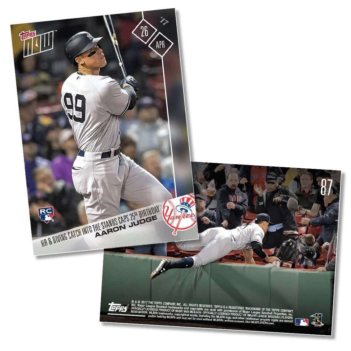 2017 Topps Now #87 Aaron Judge