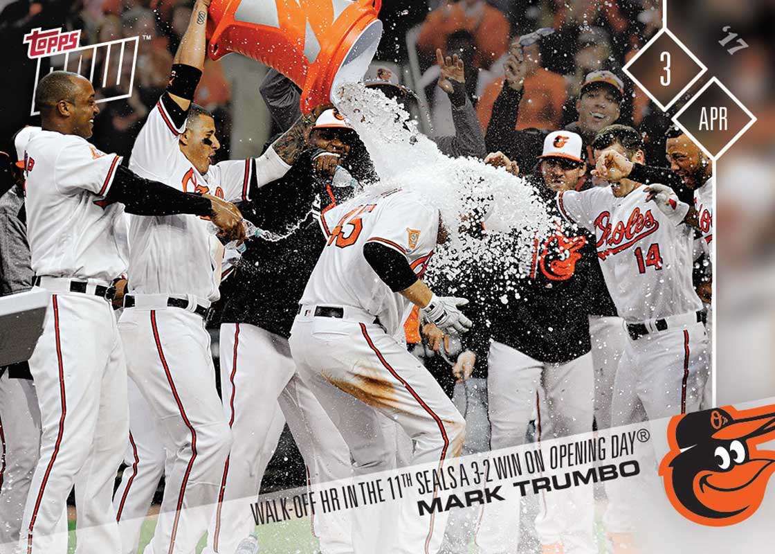 2017 Topps Now #9 Mark Trumbo