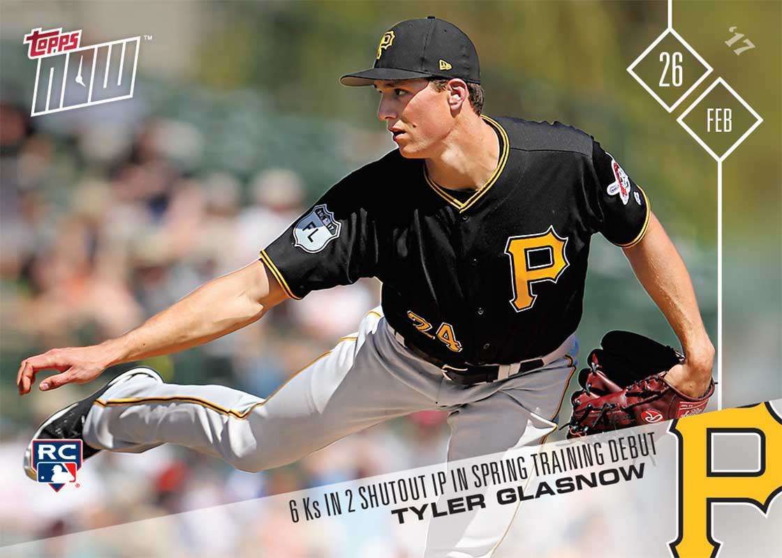 2017 Topps Now #ST-1 Tyler Glasnow
