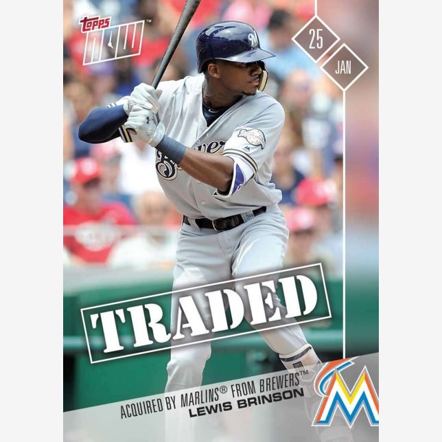 2017 Topps Now #OS-93 Lewis Brinson