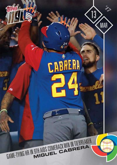 2017 Topps Now #W-33 Miguel Cabrera