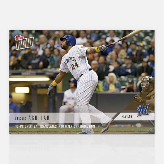 2018 Topps Now #109 Jesus Aguilar