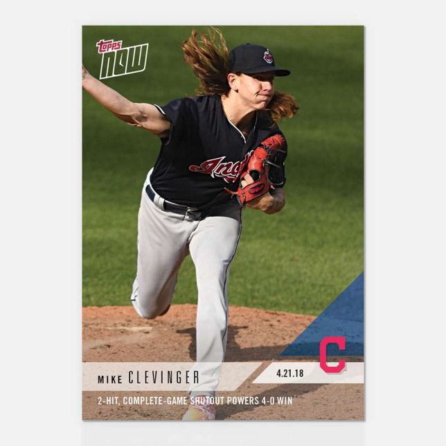 2018 Topps Now #110 Mike Clevinger