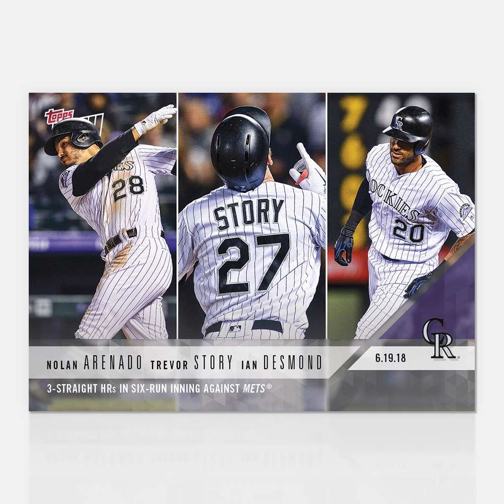 2018 Topps Now #346 Ian Desmond,Nolan Arenado,Trevor Story