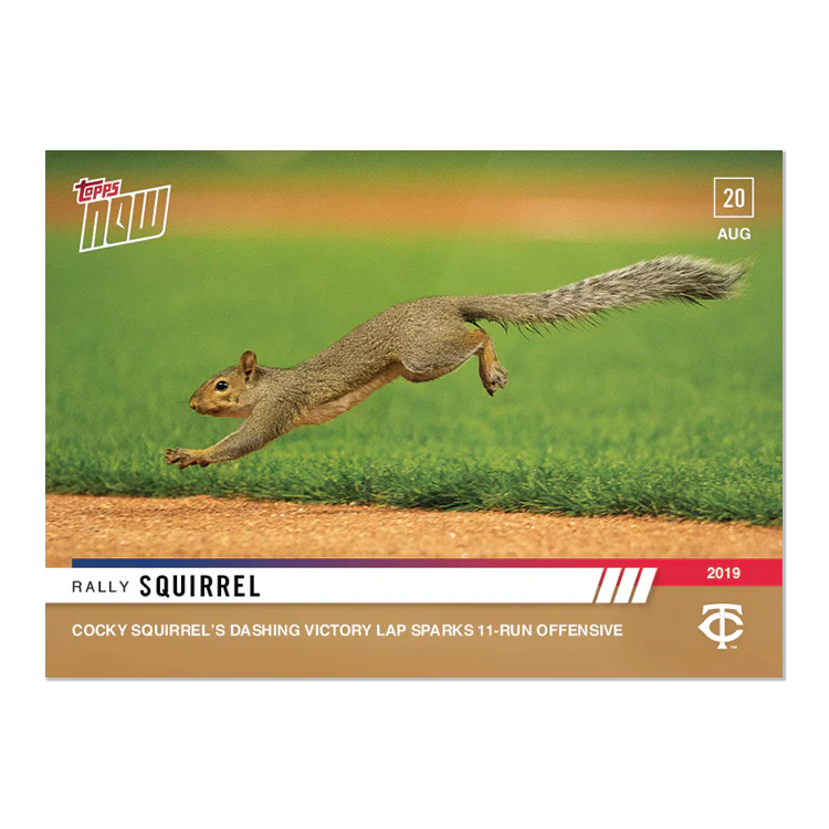 2019 Topps Now #724 Rally Squirrel