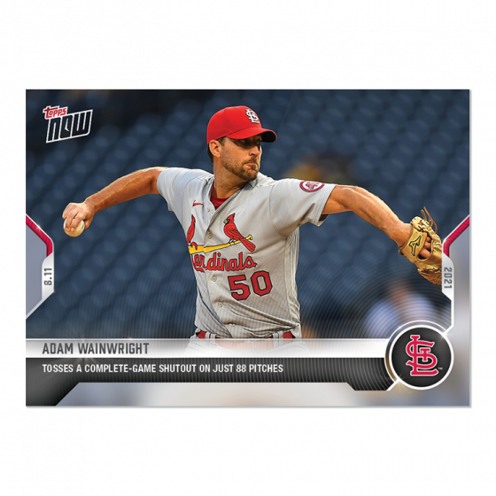 2021 Topps Now #640 Adam Wainwright