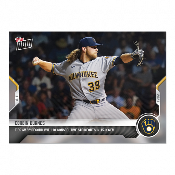 2021 Topps Now #643 Corbin Burnes