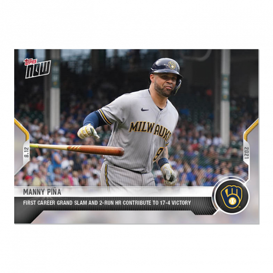 2021 Topps Now #647 Manny Piña