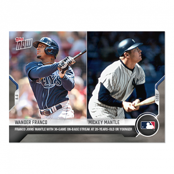 2021 Topps Now #771 Wander Franco / Mickey Mantle