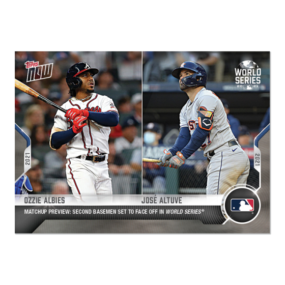 2021 Topps Now #WSM-3 Ozzie Albies / Jose Altuve