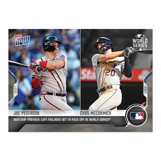 2021 Topps Now #WSM-8 Joc Pederson / Chas McCormick