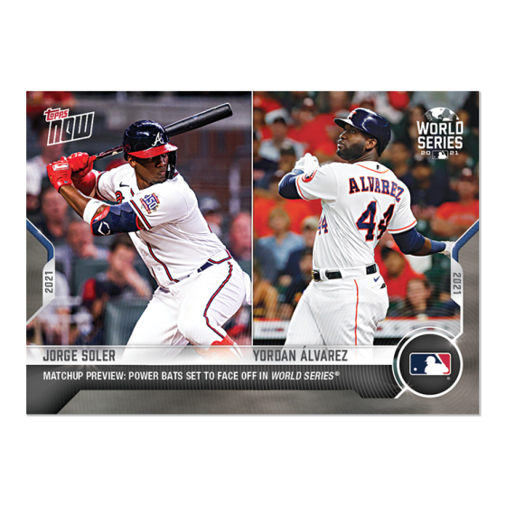 2021 Topps Now #WSM-9 Jorge Soler / Yordan Alvarez