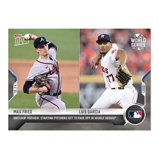 2021 Topps Now #WSM-11 Max Fried / Luis Garcia