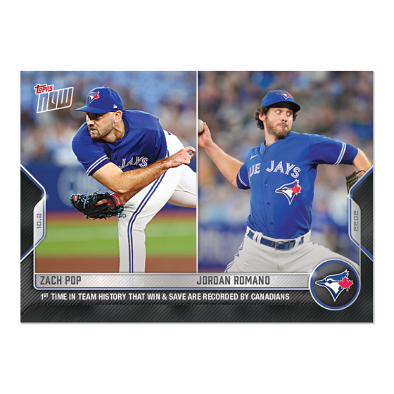 2022 Topps Now #1003 Zach Pop/Jordan Romano
