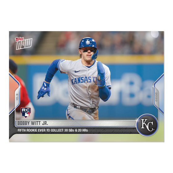2022 Topps Now #1006 Bobby Witt Jr