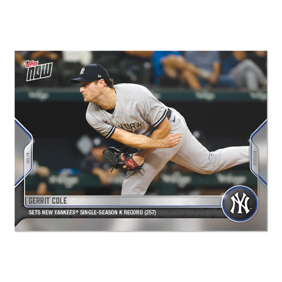 2022 Topps Now #1014 Gerrit Cole