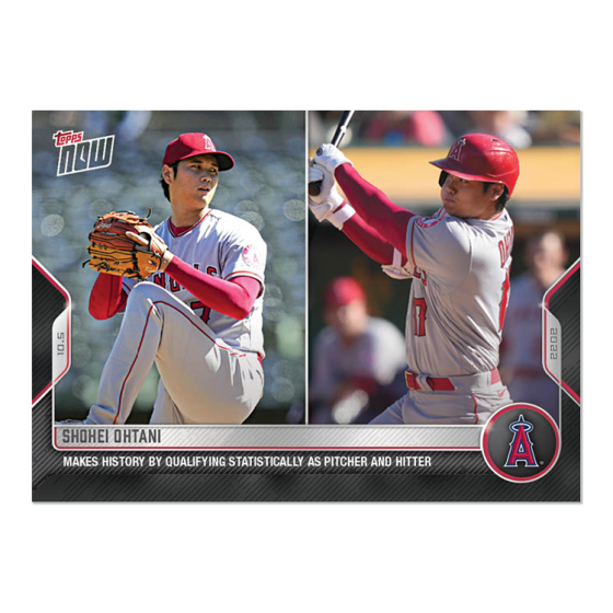 2022 Topps Now #1023 Shohei Ohtani