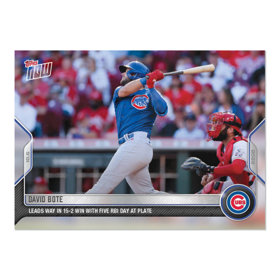 2022 Topps Now #1025 David Bote