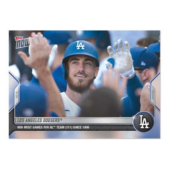 2022 Topps Now #1029 Los Angeles Dodgers