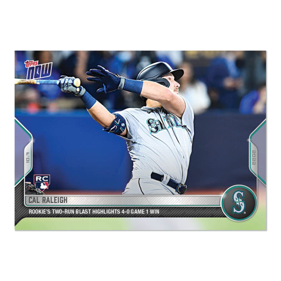 2022 Topps Now #1039 Cal Raleigh